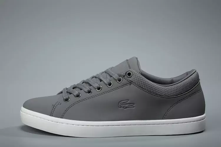 lacoste europa sneaker cuir gray